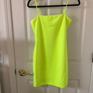 Windsor neon green mini dress